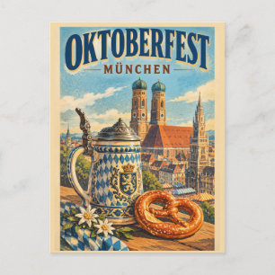 Carte postale de voyage vintage de la fête de la b