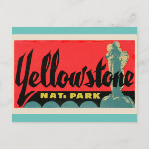 Carte postale de voyage vintage du parc national d