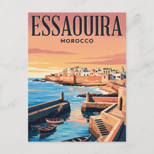 Carte postale de voyage vintage Essaouira, Maroc