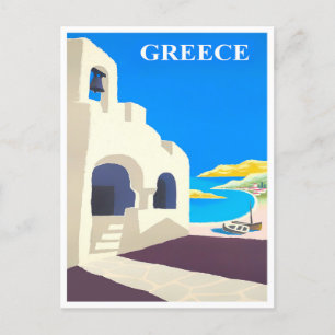 Carte postale de voyage vintage Grèce