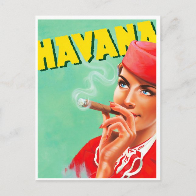 Carte postale de voyage vintage Havana Cuba (Devant)