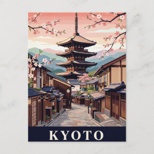 Carte postale de voyage vintage KYOTO