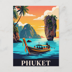 Carte postale de voyage vintage   PHUKET