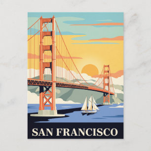 Carte postale de voyage vintage   SAN FRANCISCO