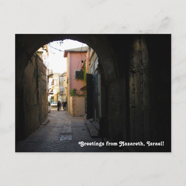 Carte postale de vue de rue de Nazareth (Devant)