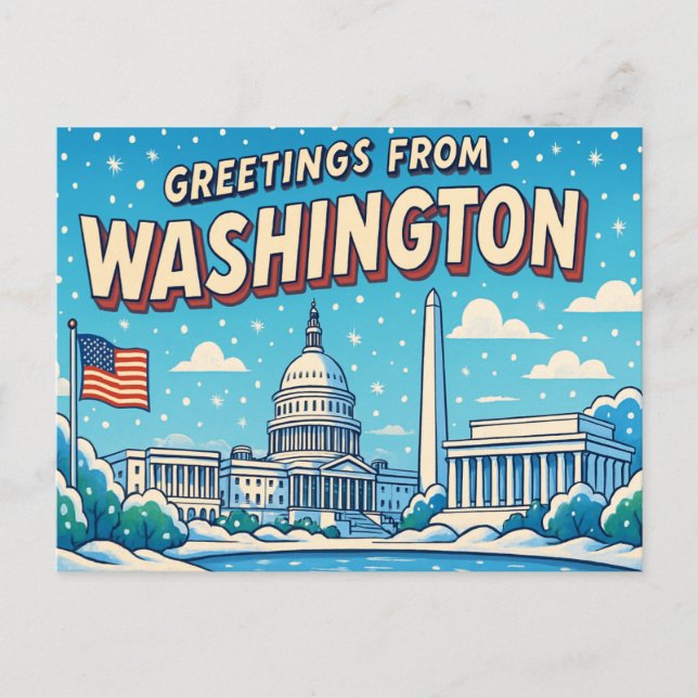 Carte postale de WASHINGTON (Devant)