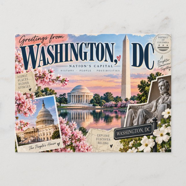 Carte postale de Washington, DC (Devant)