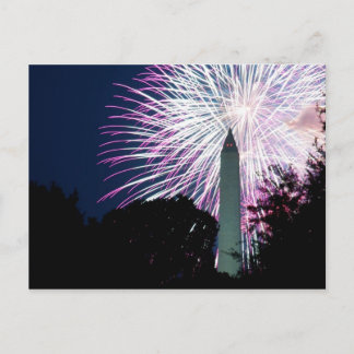 Carte postale de Washington DC avec des feux