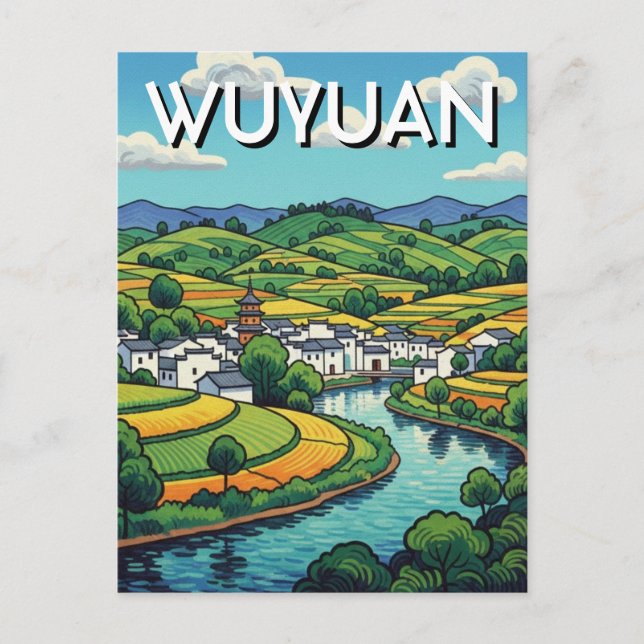 Carte postale de Wuyuan Chine (Devant)