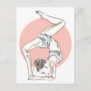 Carte postale de Yoga Woman