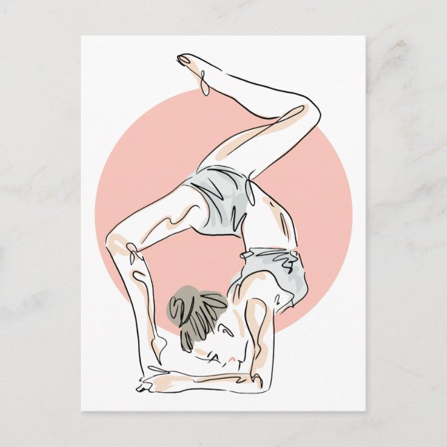 Carte postale de Yoga Woman (Devant)