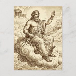 Carte postale de Zeus Mythologie grecque