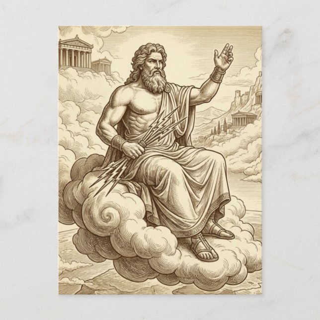 Carte postale de Zeus Mythologie grecque (Devant)
