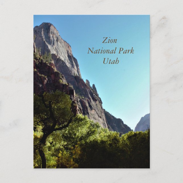 Carte postale de Zion National Park Utah (Devant)