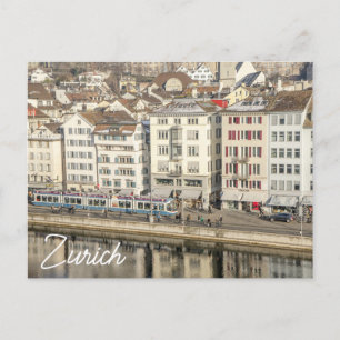 Carte postale de Zurich Suisse Message 