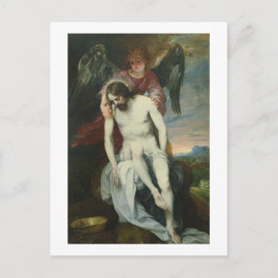 Carte Postale Dead Christ Support by an Angel, c.1646-52 (oil