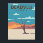 Carte Postale Deadvlei Namibie Travel Art Vintage<br><div class="desc">OEuvre vectorielle Deadvlei. Deadvlei est une poêle d'argile blanche située près de la plus célèbre poêle à sel de Sossusvlei,  dans le Parc Namib-Naukluft en Namibie.</div>