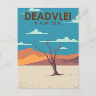 Carte Postale Deadvlei Namibie Travel Art Vintage