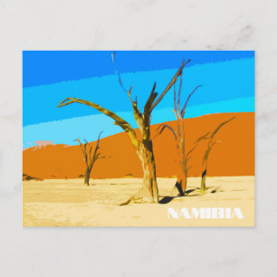 Carte postale Deadvlei Namibie Travel Vintage Art