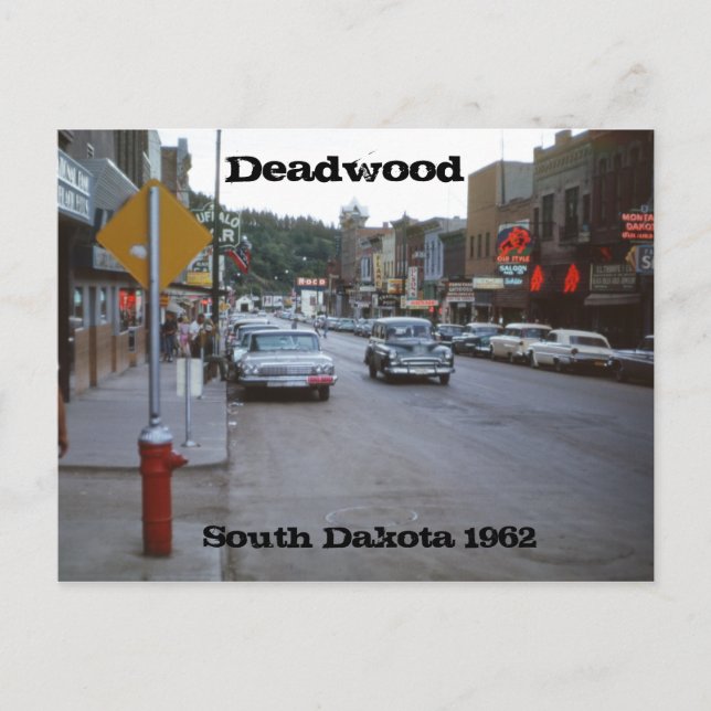 Carte postale Deadwood South Dakota Retro 1962 (Devant)