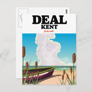 Carte Postale Deal Kent poster de voyage en bord de mer