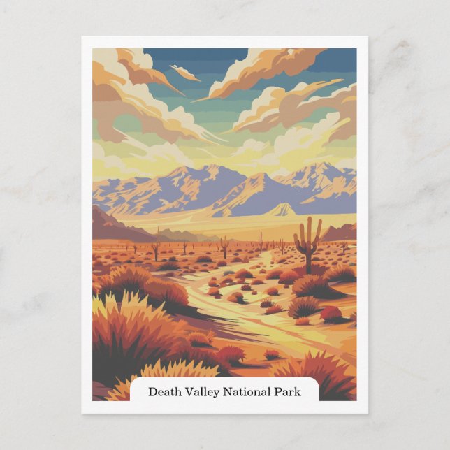 Carte Postale Death Valley National Park, Californie, États-Unis (Devant)