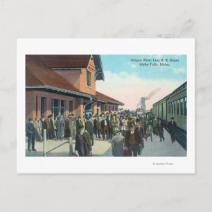 Carte Postale Débarquement des passagers du train