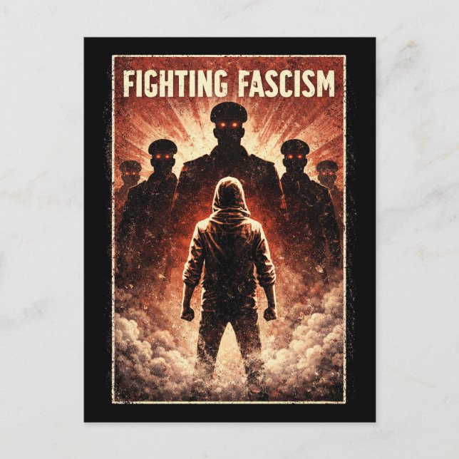 Carte Postale Debout contre les ténèbres (Devant)