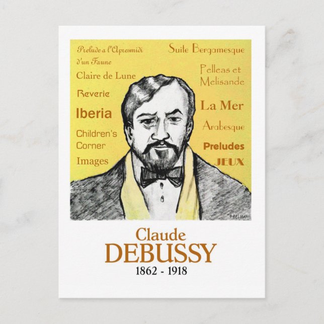 Carte Postale Debussy (Devant)