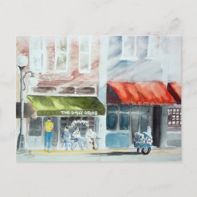 CARTE POSTALE DÉBUT DE LA JOURNÉE (Devant)