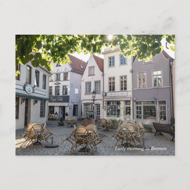 Carte Postale Début de matinée à Brême (Devant)