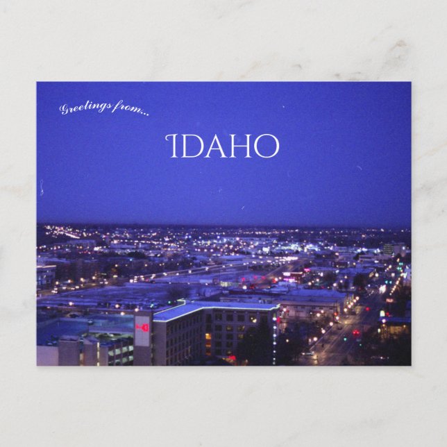 Carte Postale Début du matin à Boise Idaho (Devant)