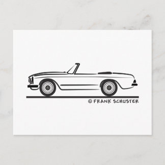 Carte Postale Décapotable de Mercedes