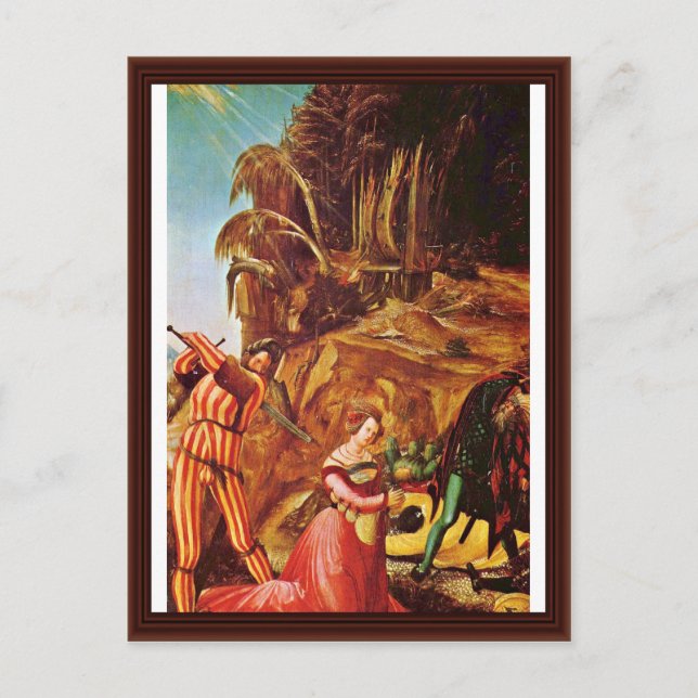 Carte Postale Décapture De Sainte Catherine Par Altdorfer, Albre (Devant)