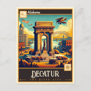 Carte Postale Décatur, Alabama   VINTAGE