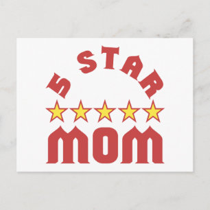 Carte Postale Décerné 5 étoiles à Maman