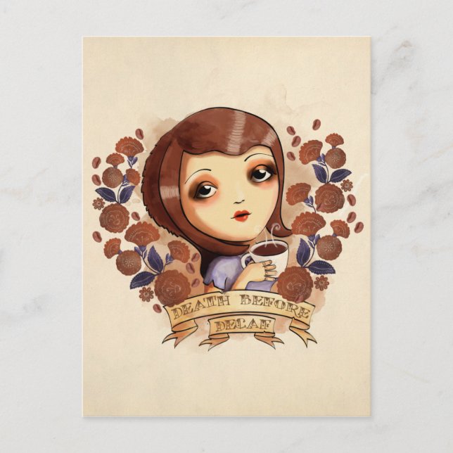 Carte Postale Décès avant décaf (Devant)