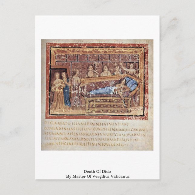 Carte Postale Décès De Dido Par Maître De Vergilius Vaticanus (Devant)