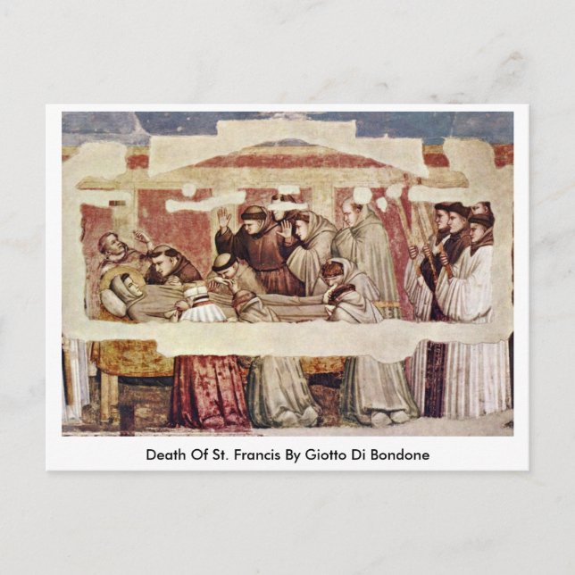 Carte Postale Décès De Saint François Par Giotto Di Bondone (Devant)