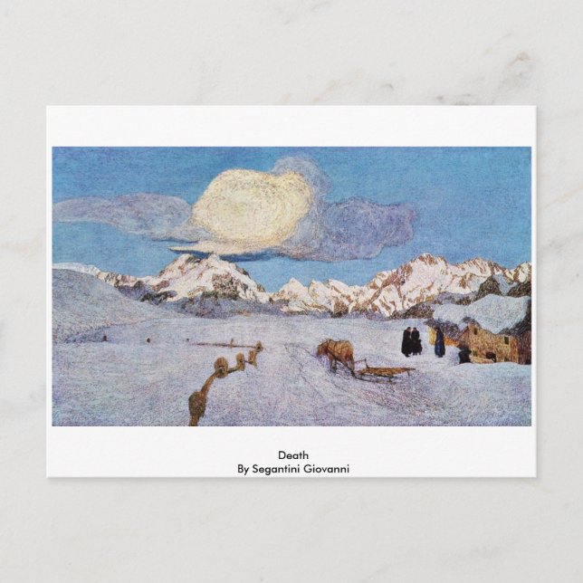 Carte Postale Décès De Segantini Giovanni (Devant)