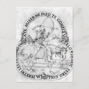 Carte Postale Décès final du cheval par Albrecht Durer