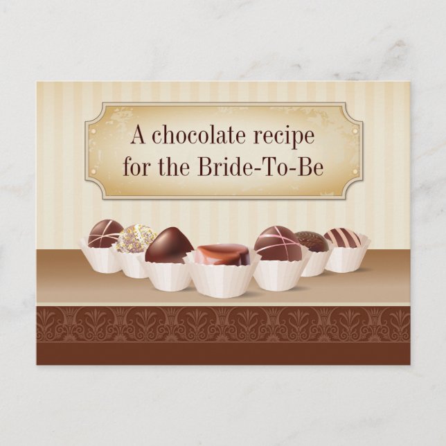 Carte Postale Décès par Recette de chocolat (Devant)