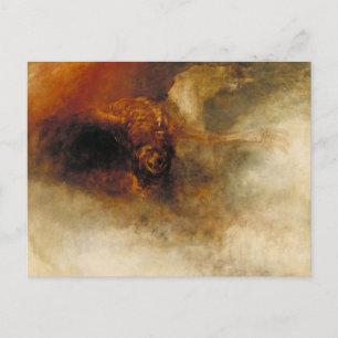 Carte Postale Décès sur un cheval pâle