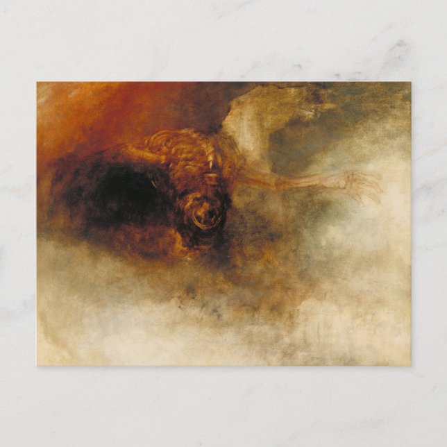 Carte Postale Décès sur un cheval pâle (Devant)