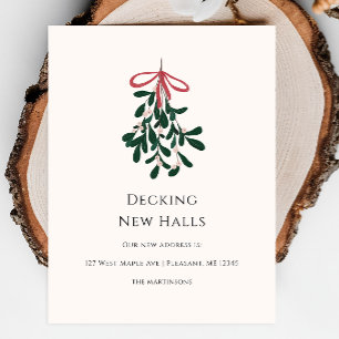 Carte Postale Deck Nouvelles Halls Noël Déménagement Faire-part