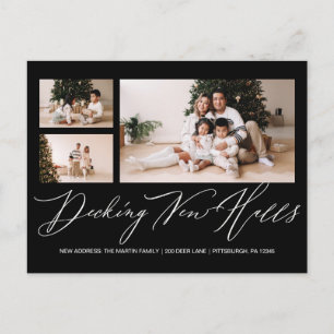Carte Postale Deck Nouvelles Halls Noël Nouvelle adresse Photo