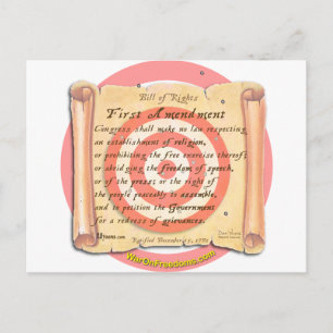 Carte Postale Déclaration des droits