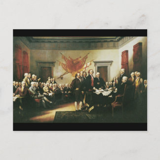 Carte postale Déclaration d'indépendance