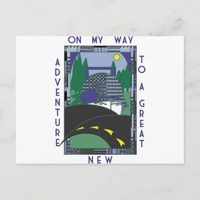 Carte Postale Déco Grande Nouvelle aventure (Devant)