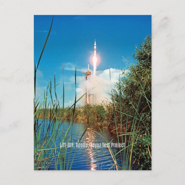 Carte Postale Décollage - Apollo, Projet de test Soyur, (Devant)